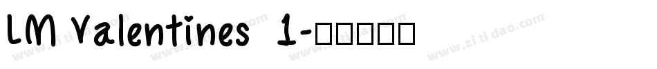 LM Valentines  1字体转换